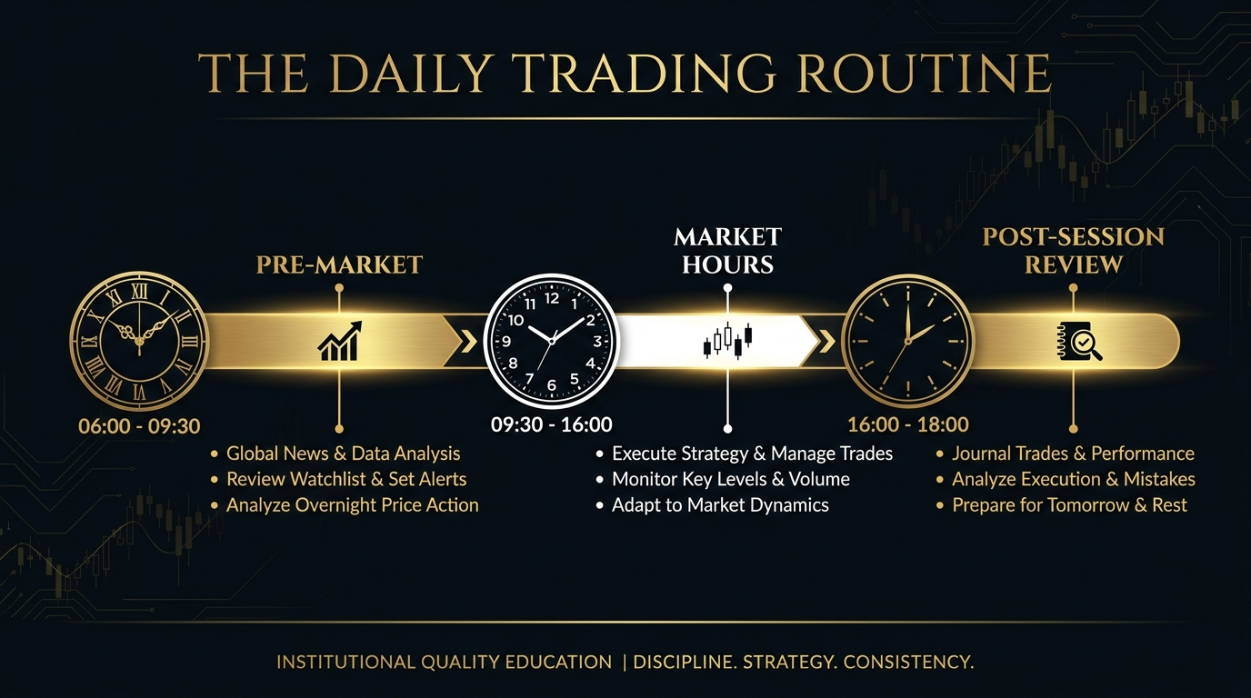 Foundry illustration — daily-trading-routine