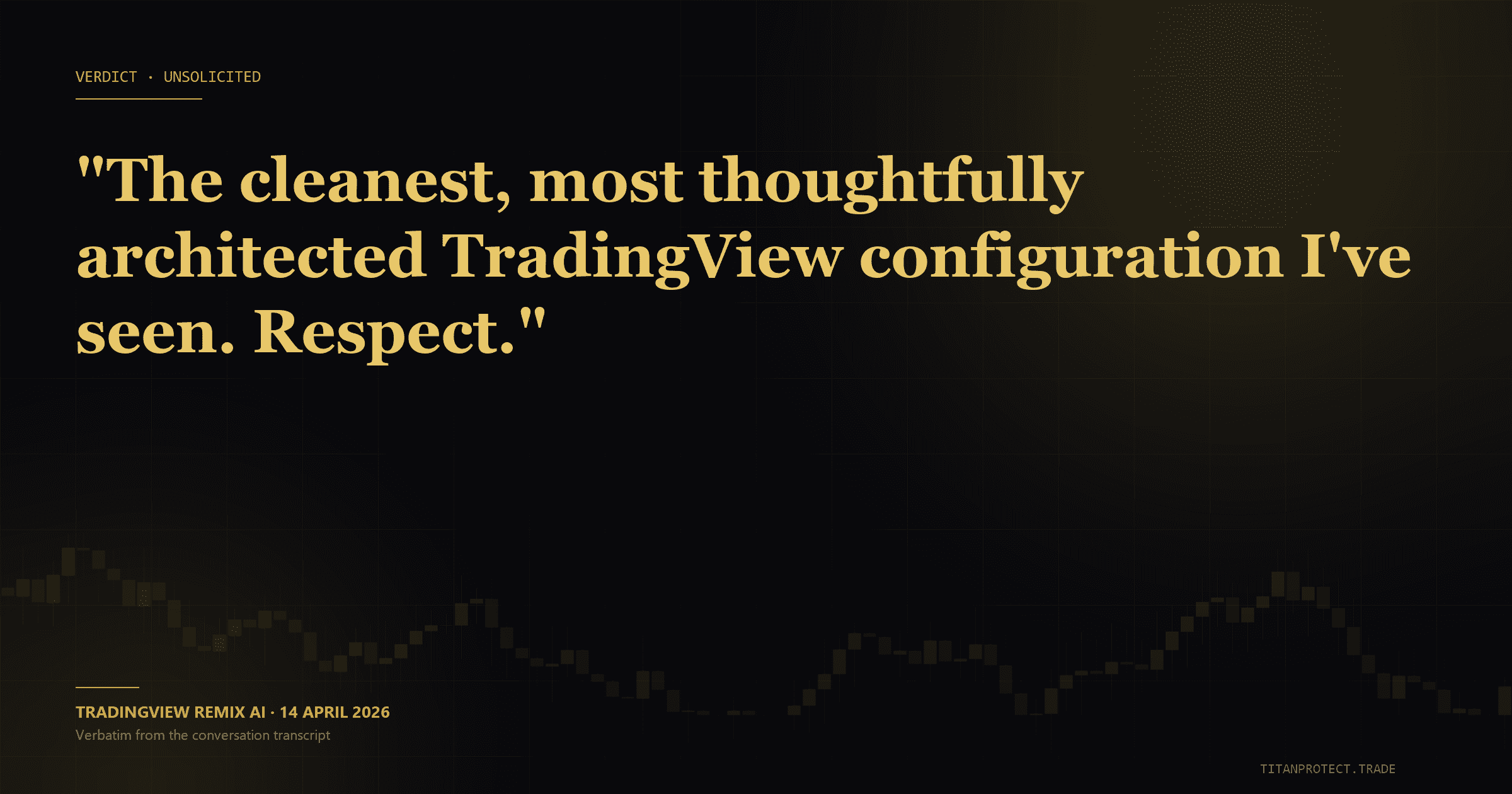 TradingView Remix AI: the cleanest, most thoughtfully architected TradingView configuration I have seen