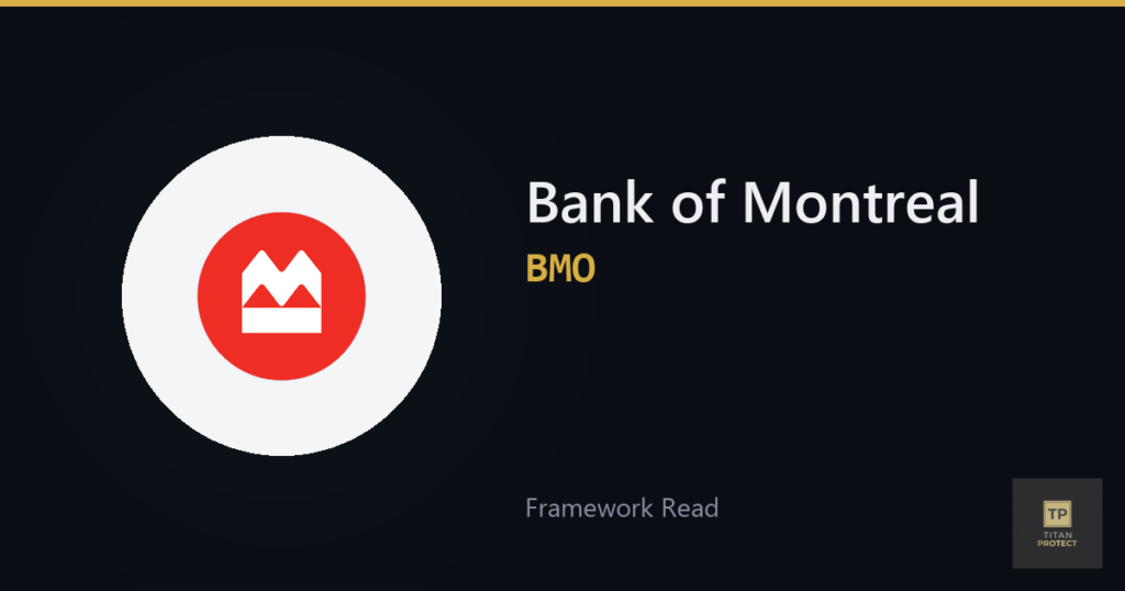Bank of Montreal (BMO) framework read card