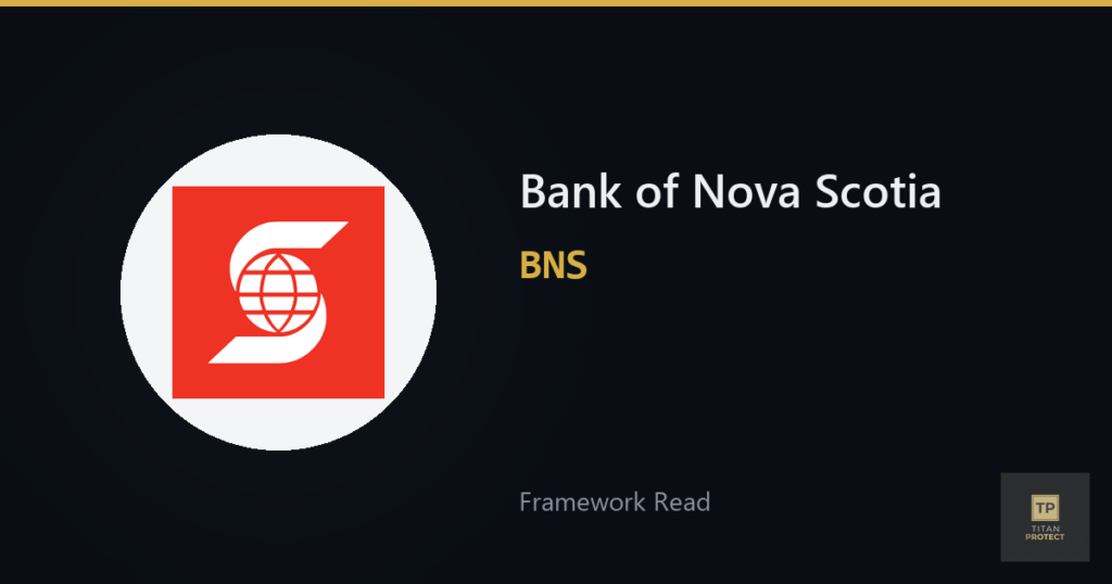 Bank of Nova Scotia (BNS) framework read card
