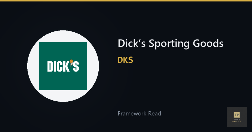 Dick’s Sporting Goods (DKS) framework read card