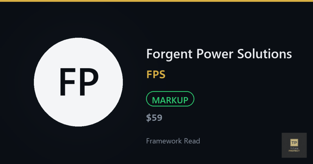 Forgent Power Solutions (FPS) framework read card — MARKUP
