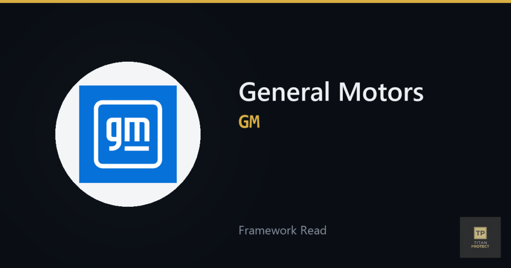 General Motors (GM) framework read card