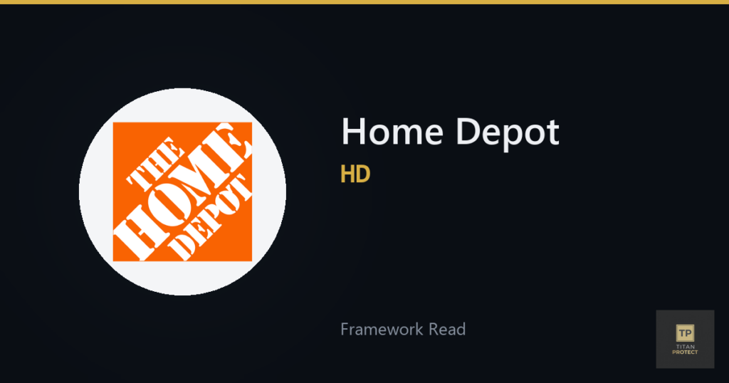 Home Depot (HD) framework read card