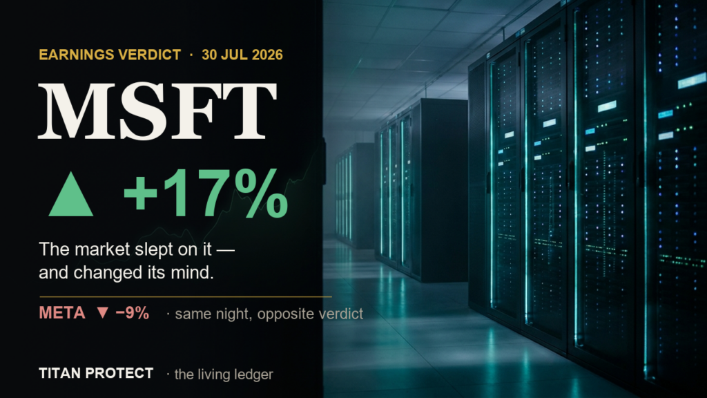 Microsoft Ripped and Meta Sank the Same Night: The Market’s Verdict on AI Spend