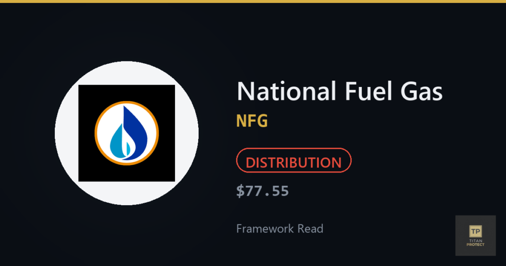 National Fuel Gas (NFG) framework read card — DISTRIBUTION