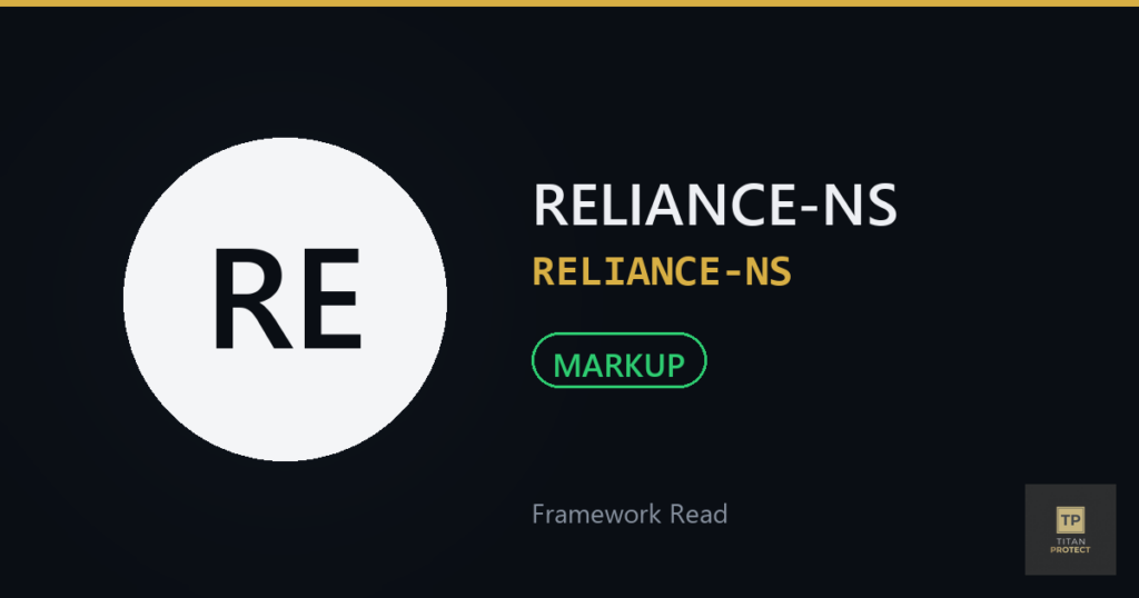 RELIANCE-NS (RELIANCE-NS) framework read card — MARKUP