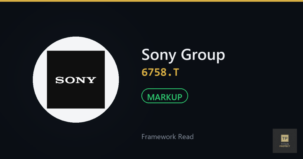 Sony Group (6758.T) framework journal card — Markup phase