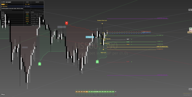 S&P 500 weekly chart, week of 29 June 2026
