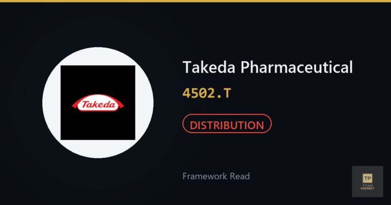 Takeda Pharmaceutical (4502.T) framework journal card — Distribution phase
