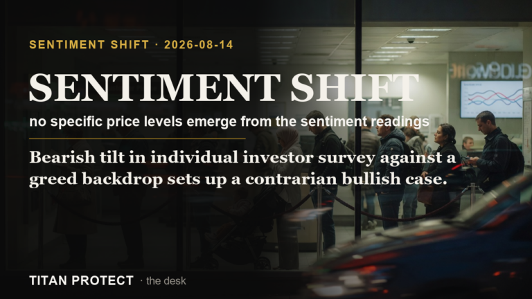 AAII Bearish Spike Sets Contrarian Bull Case Against Greed at 65