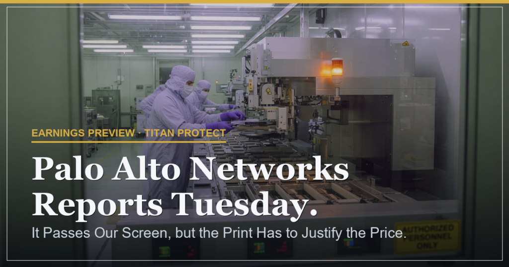 Palo Alto Networks Reports Tuesday. It Passes Our Screen, but the Print Has to Justify the Price.