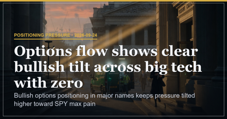 Bullish Options Flow Pins SPY Toward 768 Max Pain
