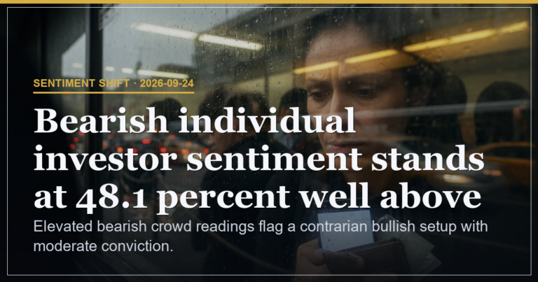 AAII Bearish Extremes Flag Contrarian Bullish Setup