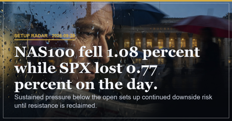 SPX Bears Grip Tape Below 7721 Despite Heavy Call Flow