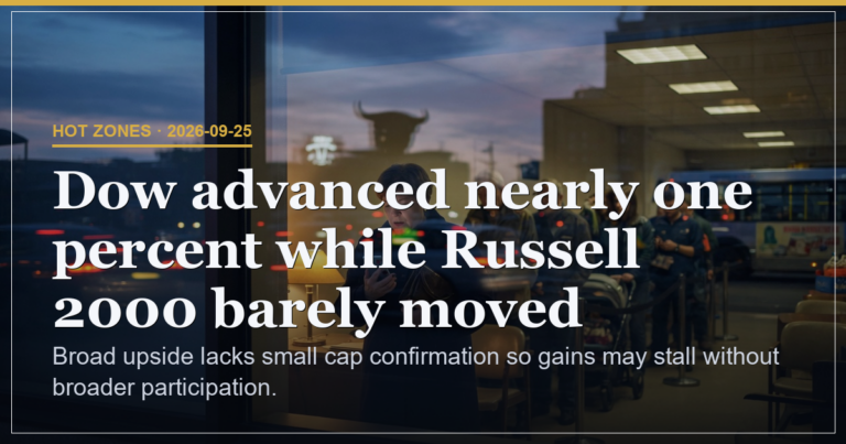 Uneven Large-Cap Gains Test Breadth Without Small-Cap Lift