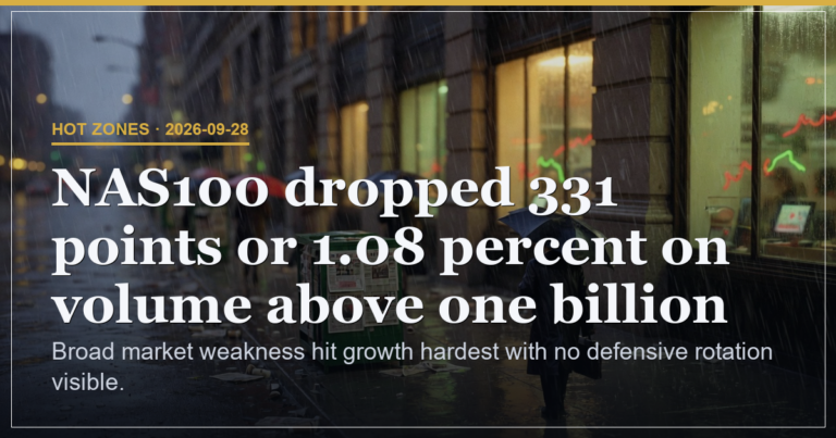Growth Weakness Deepens Without Defensive Rotation
