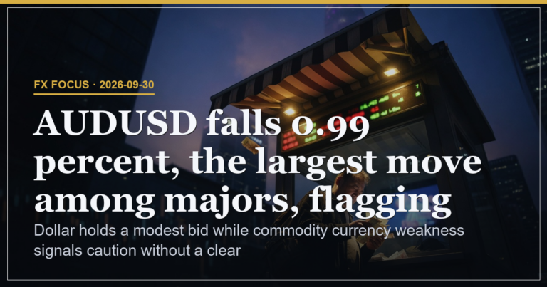 Dollar Holds Modest Bid as AUD Weakness Flags Caution