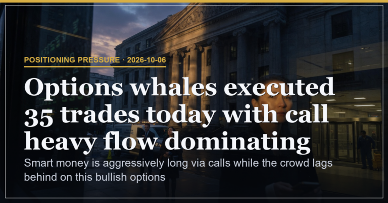 Whale Call Flow Builds Smart Money Long Bias in Tech
