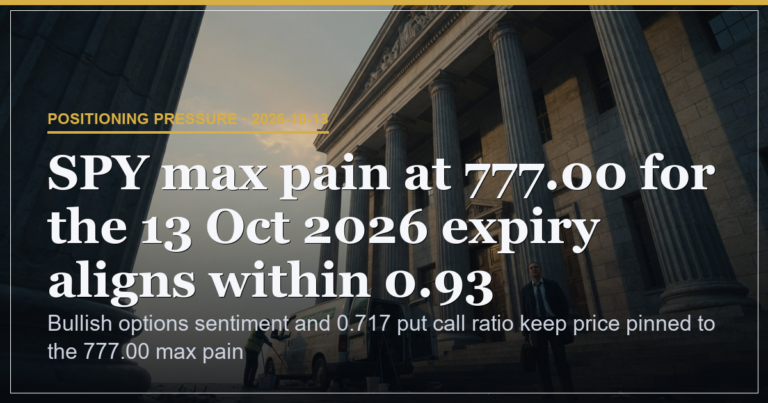 SPY Pins to 777 Max Pain on 0.717 Put Call and 8 Whale Trades