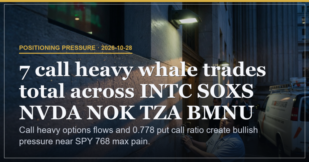 SPY Call Heavy Flow Holds Near 768 Max Pain