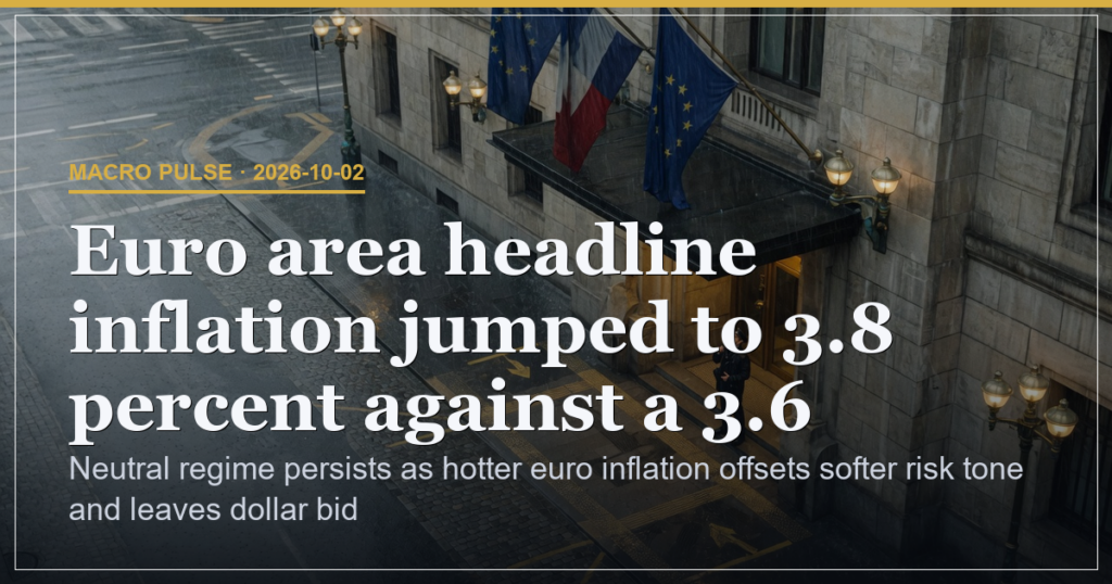 Euro Inflation Beat Anchors Neutral Dollar Regime chart