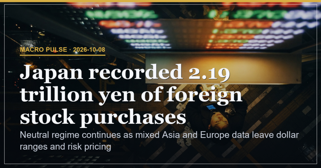 Neutral Macro Holds as Yen Inflows Offset German Drag