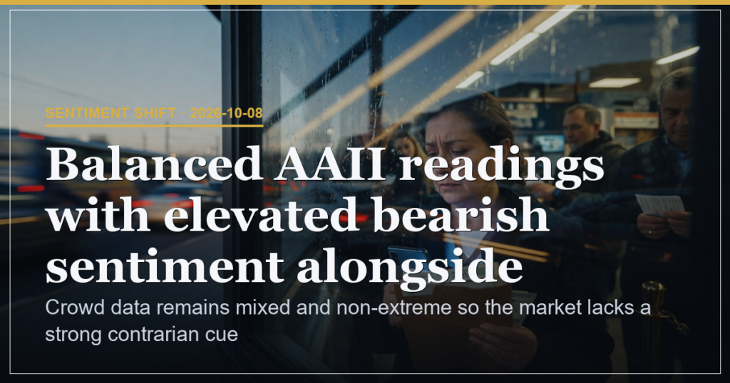 Neutral Crowd Readings Leave Market Without Contrarian Signal