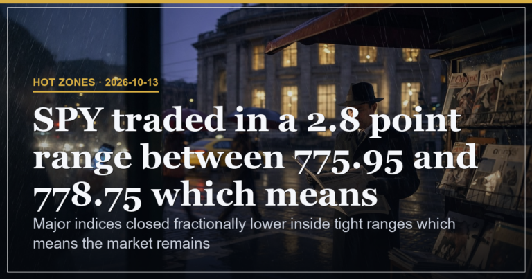 Flat Closes Signal Holding Pattern With No Sector Rotation