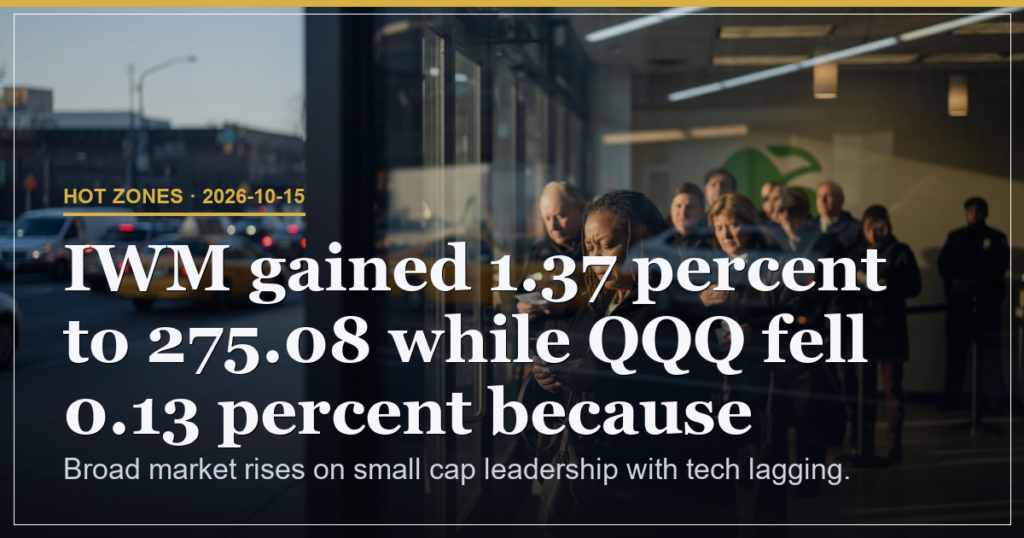Small Cap Rotation Lifts Broad Market as Tech Lags