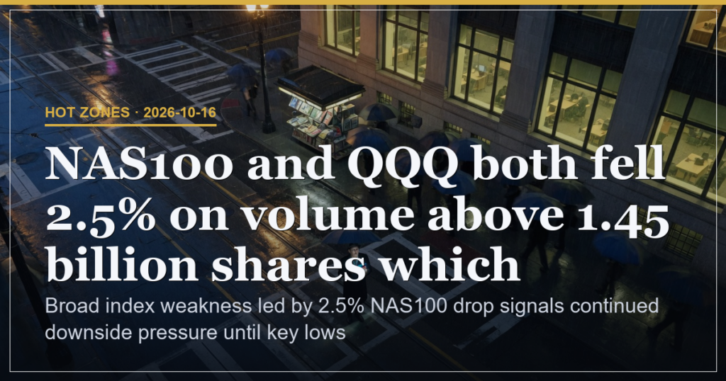 Nasdaq 2.5% Drop Signals Tech-Led Downside Pressure