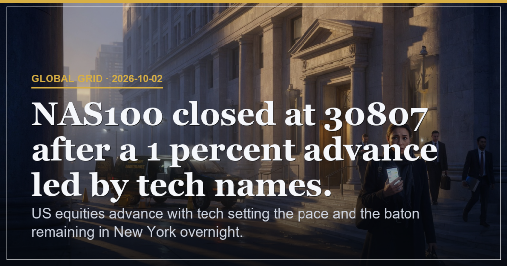 US Tech Sets Pace as Grid Baton Stays in New York chart
