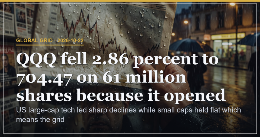 Nasdaq 2.9 Percent Drop Signals Domestic Rotation With Limited Global Hand-off