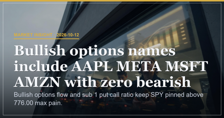 SPY Pins Above 776.00 on 0.736 Put Call Ratio
