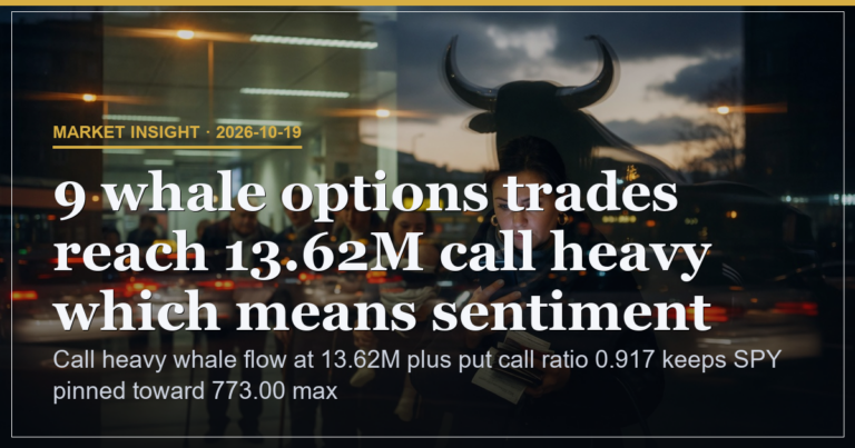Call Heavy Whale Flow Pins SPY Toward 773.00 Max Pain