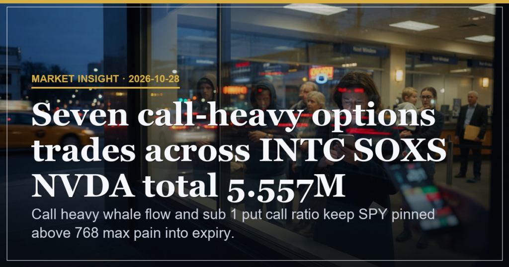 Seven Call-Heavy Whale Trades Total 5.557M With Put Call Ratio at 0.778