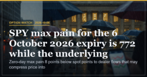 SPY Zero-Day Max Pain at 772 Forces Dealer Pin into Close