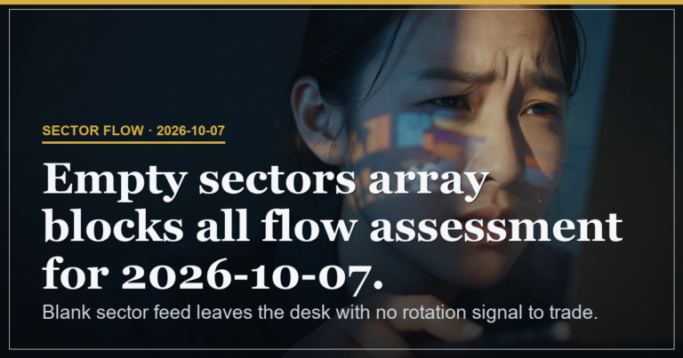 Sector flow hero 2026-10-07