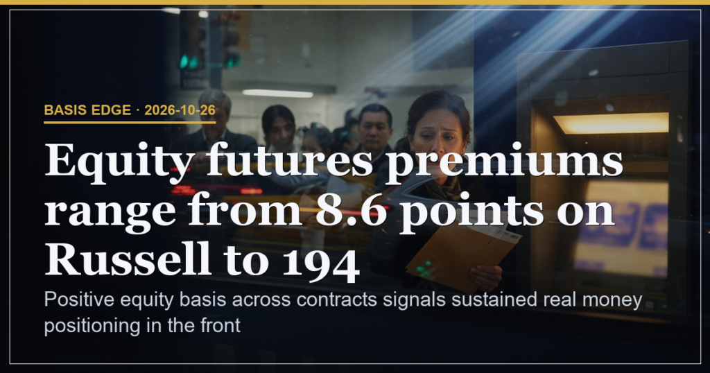 Nasdaq Leads Equity Basis at 194 Point Premium