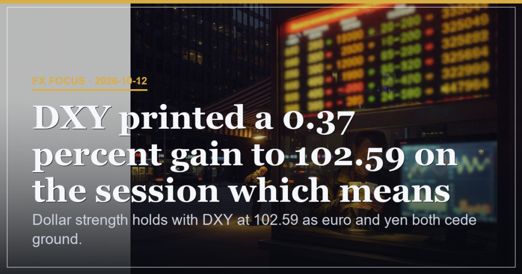 Dollar Holds at 102.59 as EUR and JPY Weaken on Broad Gains