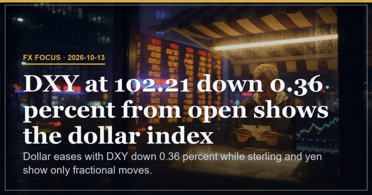 DXY Reverses to 102.21 as Sterling Edges Higher to 1.3255