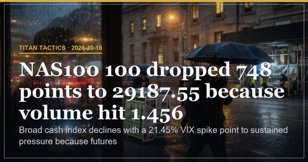 SPX Falls 84 Points on 21 Percent VIX Jump and Heavy Volume