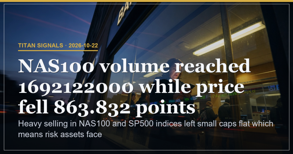 Nasdaq Falls 2.9% on 1.69B Volume Confirming Seller Control