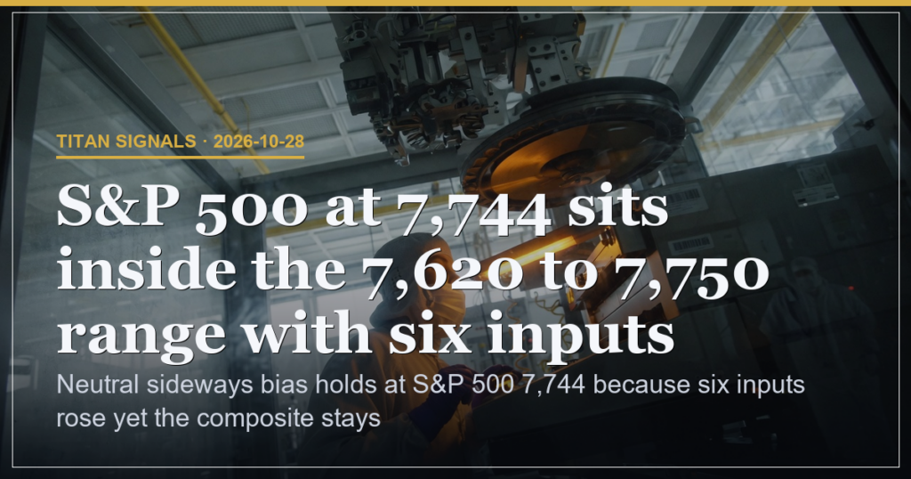 Six Inputs Up, Zero Down, Yet the S&P 500 Composite Reads Only 0.237