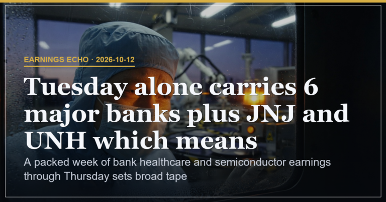 Bank and Semiconductor Earnings Drive Midweek Volatility