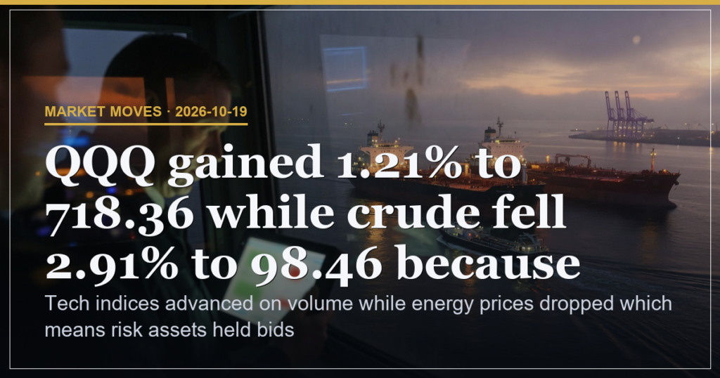 Tech Gains Lift Broad Indices as Energy Prices Ease