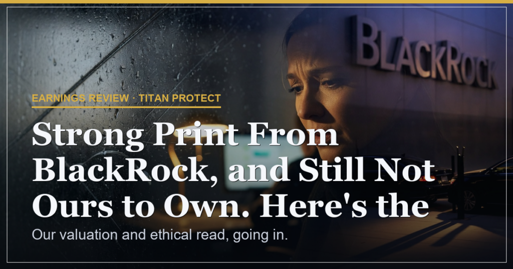 Strong Print From BlackRock, and Still Not Ours to Own. Here’s the Line.