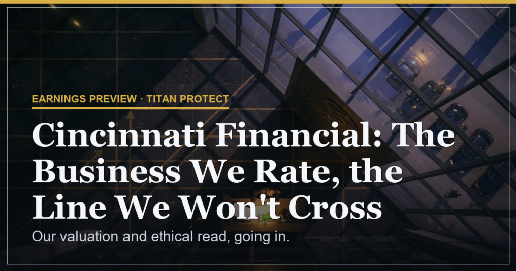 Cincinnati Financial: The Business We Rate, the Line We Won’t Cross