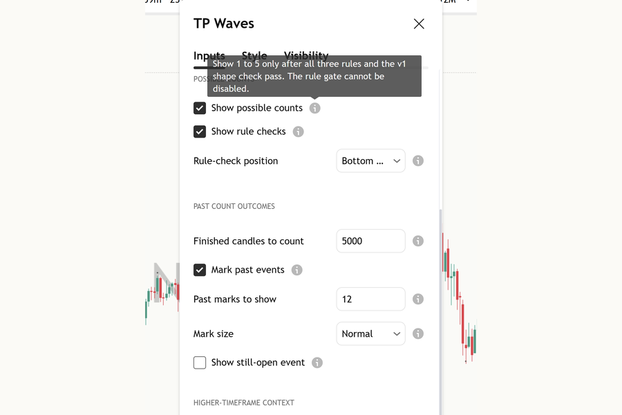 Elliott wave mentor settings tooltip