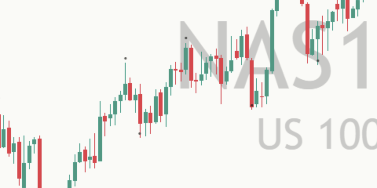 Close-up of confirmed swing dots on a light chart: small neutral dots at swing highs and lows, with no numbers on runs that miss a rule.